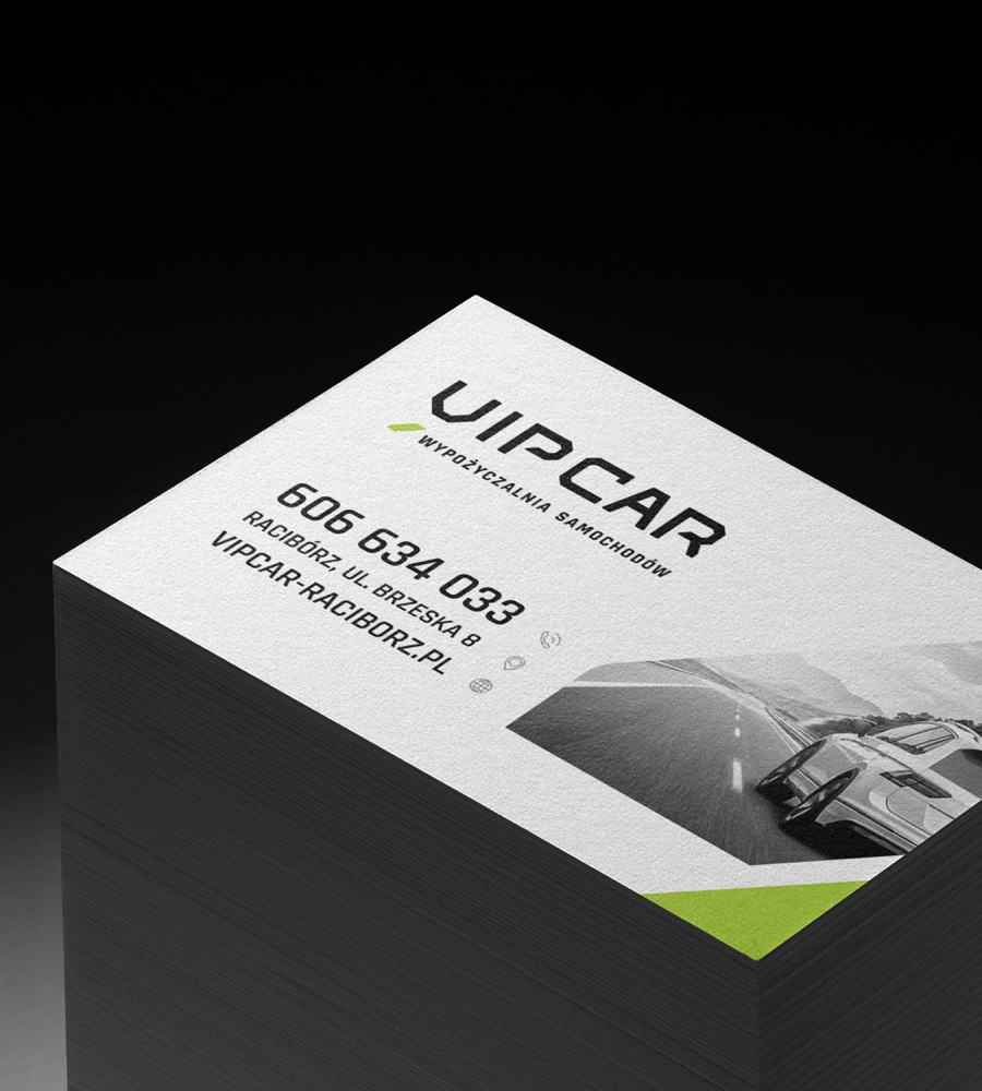 Strona dla wypożyczalni samochodów VIPCAR