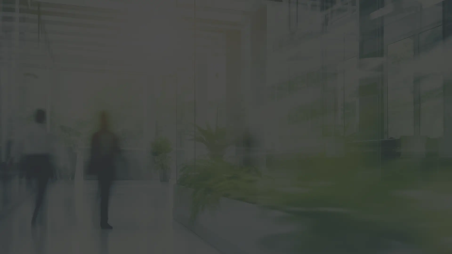 Ludzie w biurze na korytarzu - grafika.