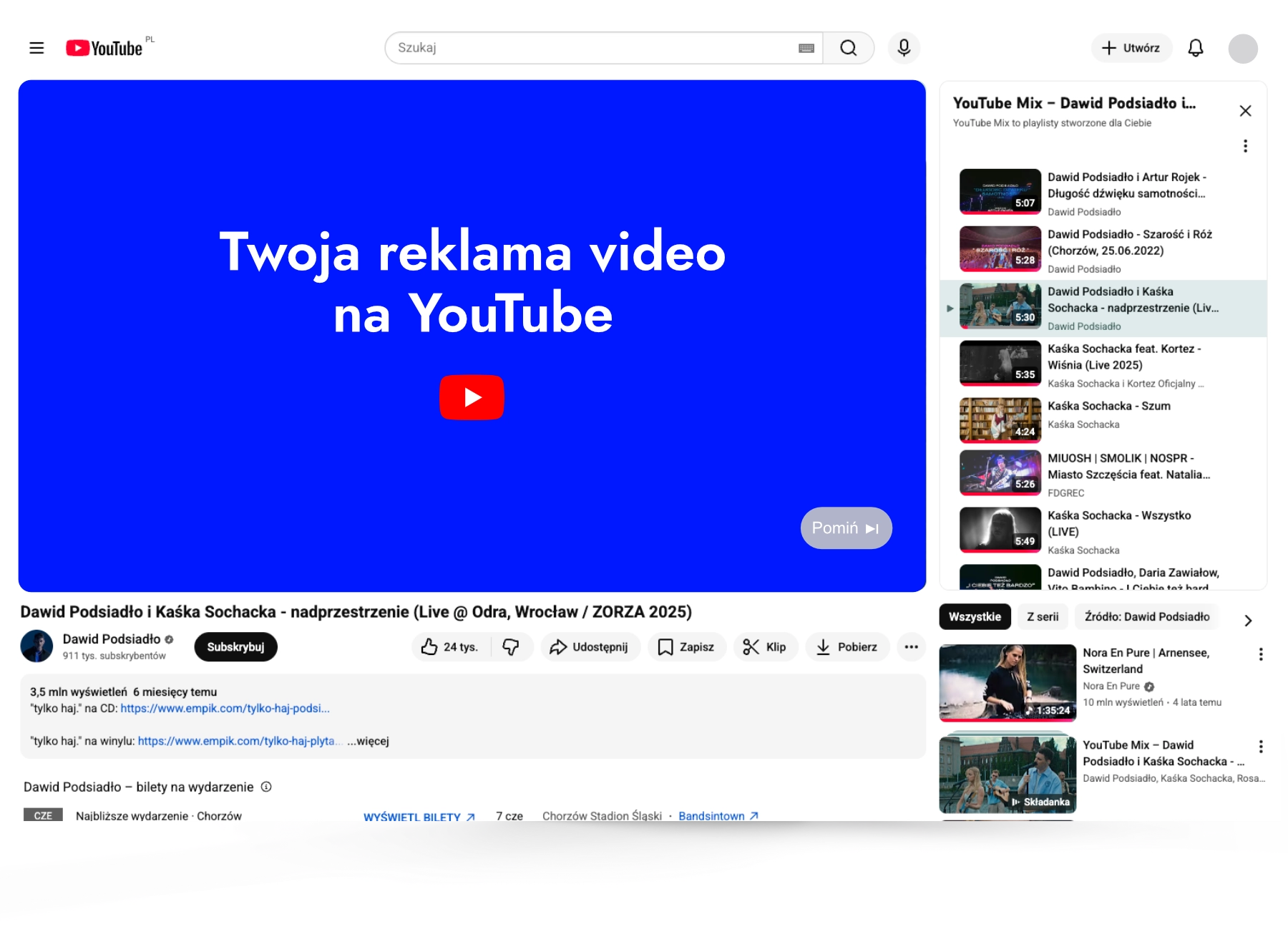 Kampanie wideo (YouTube Ads)